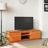 vidaXL TV Cabinet Wax Brown 140x35x40 cm Solid Wood Pine