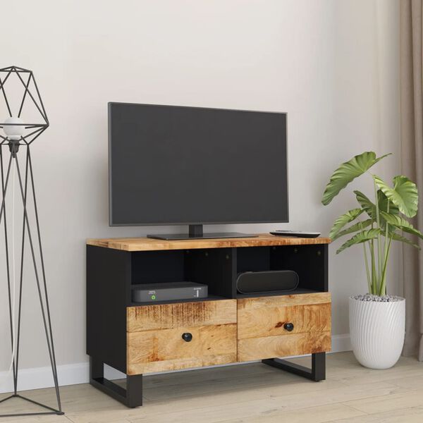 vidaXL TV Cabinet 70x33x46cm Solid Wood Mango