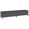 vidaXL Garden Raised Bed Grey 199.5x40x39 cm Solid Wood Pine