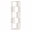 vidaXL Book Cabinet/Room Divider White 51x25x163,5 cm Solid Wood Pine