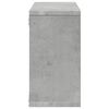 vidaXL Wall Cabinet 100x16x30 cm Concrete Grey Engineered Wood