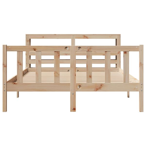vidaXL Bed Frame without Mattress 120x200 cm Solid Wood Pine