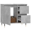 vidaXL Bathroom Cabinet Concrete Grey 65x33x60 cm Engineered Wood