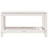 vidaXL Garden Bench White 82.5x35x45 cm Solid Wood Pine