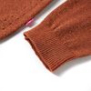 Kids' Cardigan Knitted Cognac 140