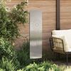 vidaXL Garden Privacy Screen Silver 32 x 140 cm Stainless steel