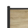 vidaXL Metal Bed Frame without Mattress Sonoma Oak 100x200 cm