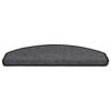 vidaXL Stair Mats 20 pcs 65x24x4 cm Anthracite Half Round Large