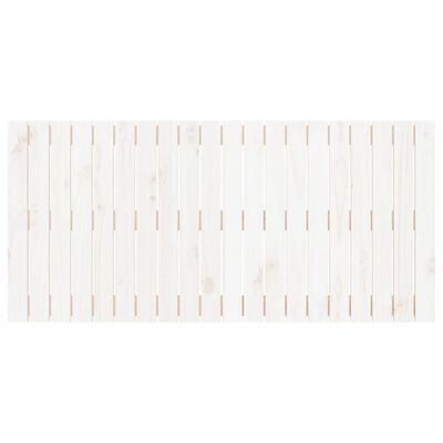 vidaXL Wall Headboard White 127.5x3x60 cm Solid Wood Pine