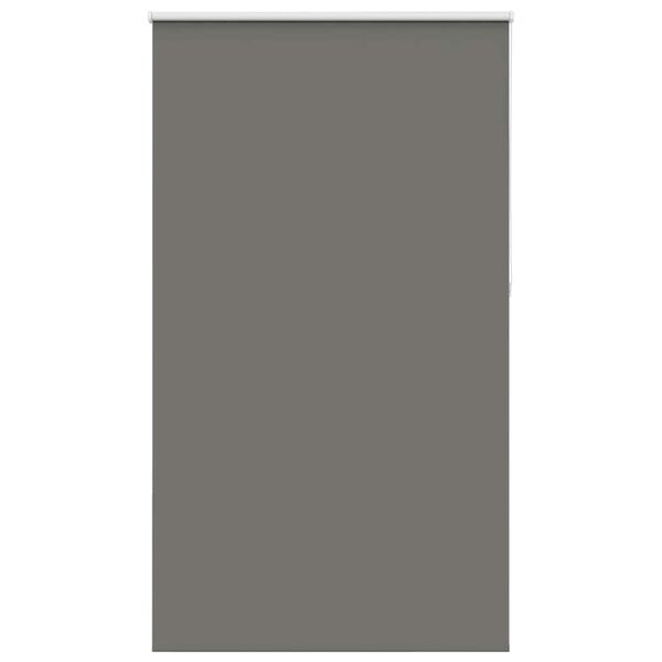 vidaXL Roller Blind Blackout Grey 120x210 cm Fabric Width 116.6 cm Polyester