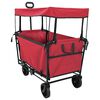 vidaXL Folding Hand Trolley Red 105 x 56.5 x 116 cm Oxford Cloth