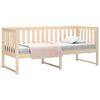 vidaXL Day Bed without Mattress 75x190 cm Small Single Solid Wood Pine