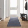 vidaXL Carpet Runner Light Grey 80 x 400 cm Fabric