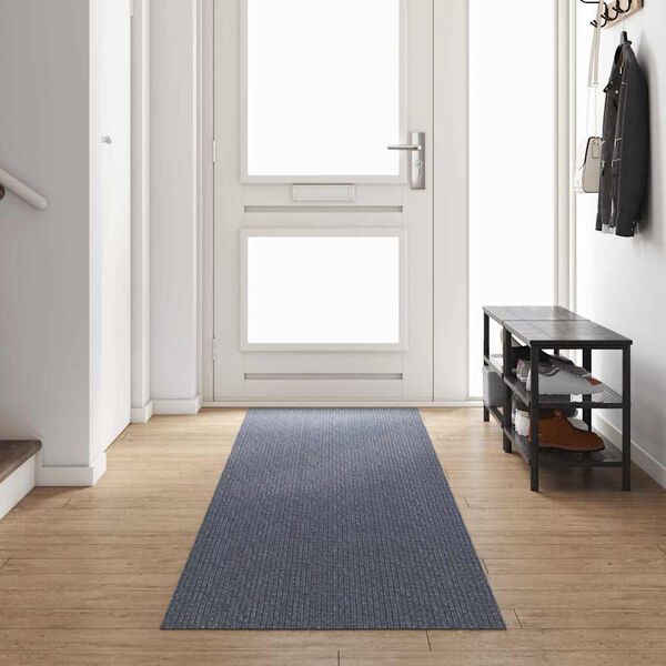 vidaXL Carpet Runner Light Grey 80 x 400 cm Fabric