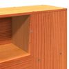 vidaXL Bookcase Bed without Mattress Wax Brown 180x200cm Solid Wood Pine