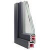 vidaXL Basement Window "RISOR" 110x60 cm Tilt&Turn DIN Right Anthracite