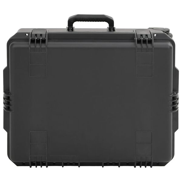 vidaXL Portable Flight Case Black 62.5x50x28.5 cm PP