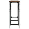 vidaXL Console Table Smoked Oak 180x29x75 cm Engineered Wood