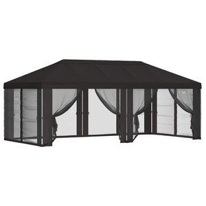 vidaXL Gazebo Cover with Sidewalls 6 x 3 m Anthracite Polyester 190