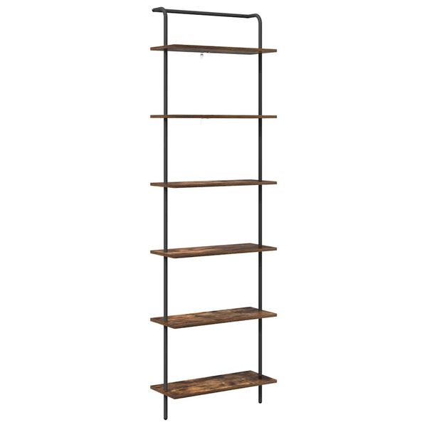 vidaXL Bookshelf Smoked Oak 60 x 24 x 203 cm Engineered wood
