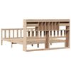 vidaXL Bookcase Bed without Mattress 180x200 cm Super King Solid Wood Pine