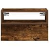 vidaXL Wall-mounted Bedside Cabinet Smoked Oak 45x26x28.5 cm