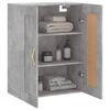 vidaXL Wall Mounted Cabinet Concrete Grey 69.5x34x90 cm Engineered Wood