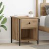 vidaXL Bedside Cabinet Artisan Oak 40 x 42 x 50 cm Engineered Wood