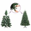 vidaXL Artificial Christmas Tree with 300 LEDs with Stand Green 210 cm
