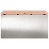 vidaXL Garden Bench Silver 80 x 40 x43 cm Stainless steel