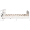 vidaXL Bed Frame without Mattress White 180x200 cm Super King Solid Wood Pine