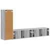 vidaXL TV Cabinet Set Wall-mounted 3 pcs Grey Sonoma Engineered Wood
