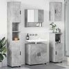 vidaXL Bathroom Furniture Set Wall-mounted 5 pcs Concrete Grey