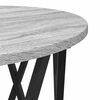vidaXL Coffee Table 2 pcs Grey Sonoma Engineered Wood and Steel