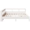 vidaXL Bookcase Bed without Mattress White 180x200 cm Solid Wood Pine