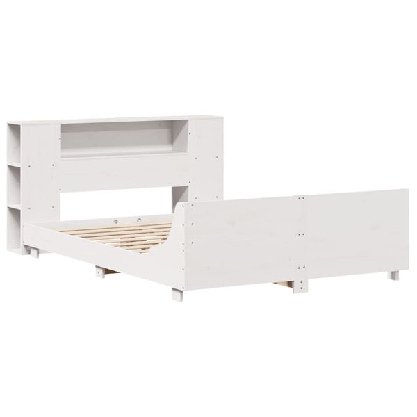 vidaXL Bed Frame without Mattress White 160x200 cm Solid Wood Pine