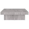 vidaXL Coffee Table Grey Sonoma 90x90x28 cm Engineered Wood
