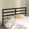 vidaXL Bed Headboard Black 206x4x100 cm Solid Wood Pine