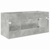 vidaXL Sink cabinet with Storage Concrete Grey Engineered Wood