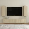 vidaXL TV Cabinet Sonoma Oak 30.5x30x90 cm Engineered Wood