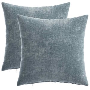vidaXL Cushion Cover 2 pcs HEERLEN Light Blue 40 x 40 cm