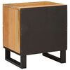 vidaXL Bedside Cabinet 2 pcs Natural 40 x 33 x 46 cm Solid Mango Wood