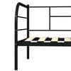 vidaXL DayBed Frame without Mattress Black Metal 90x200 cm