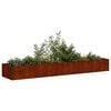 vidaXL Planter Rusty 360x80x40 cm Weathering Steel