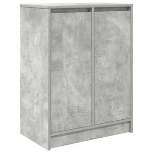 vidaXL Shoe Cabinet Concrete Grey 57x34x76 cm Engineered Wood