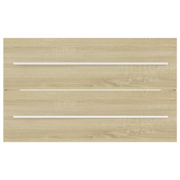 vidaXL Sink Cabinet Sonoma Oak 80x38.5x48 cm Engineered Wood