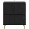 vidaXL Sideboard Black Oak 60 x 35 x 70 cm Engineered Wood