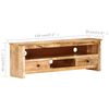 vidaXL TV Cabinet 120x30x40 cm Rough Mango Wood