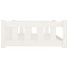 vidaXL Dog Bed White 95.5x65.5x28 cm Solid Wood Pine