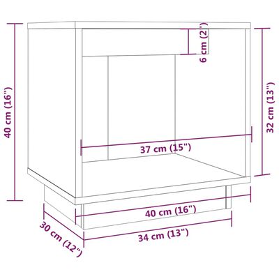 vidaXL Bedside Cabinets 2 pcs Honey Brown 40x30x40 cm Solid Wood Pine